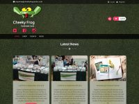 Screenshot of the Cheeky Frog Handmade Cards Website - clients of MC Software Solutions